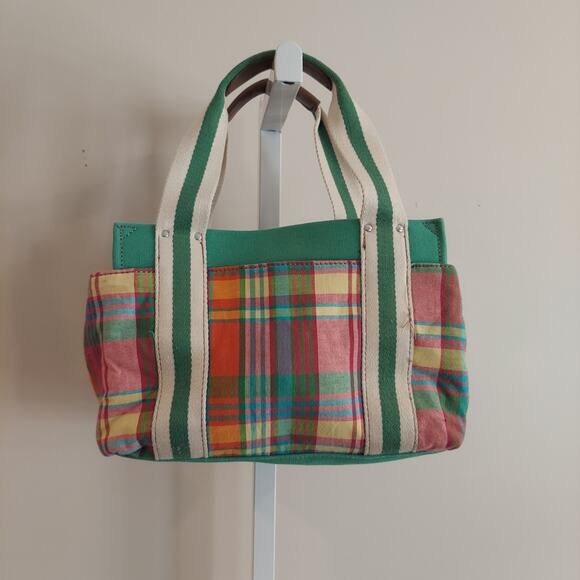 Tommy Hilfiger Plaid Purse 90s Y2K Preppy Handbag Colorful - Picture 3 of 6